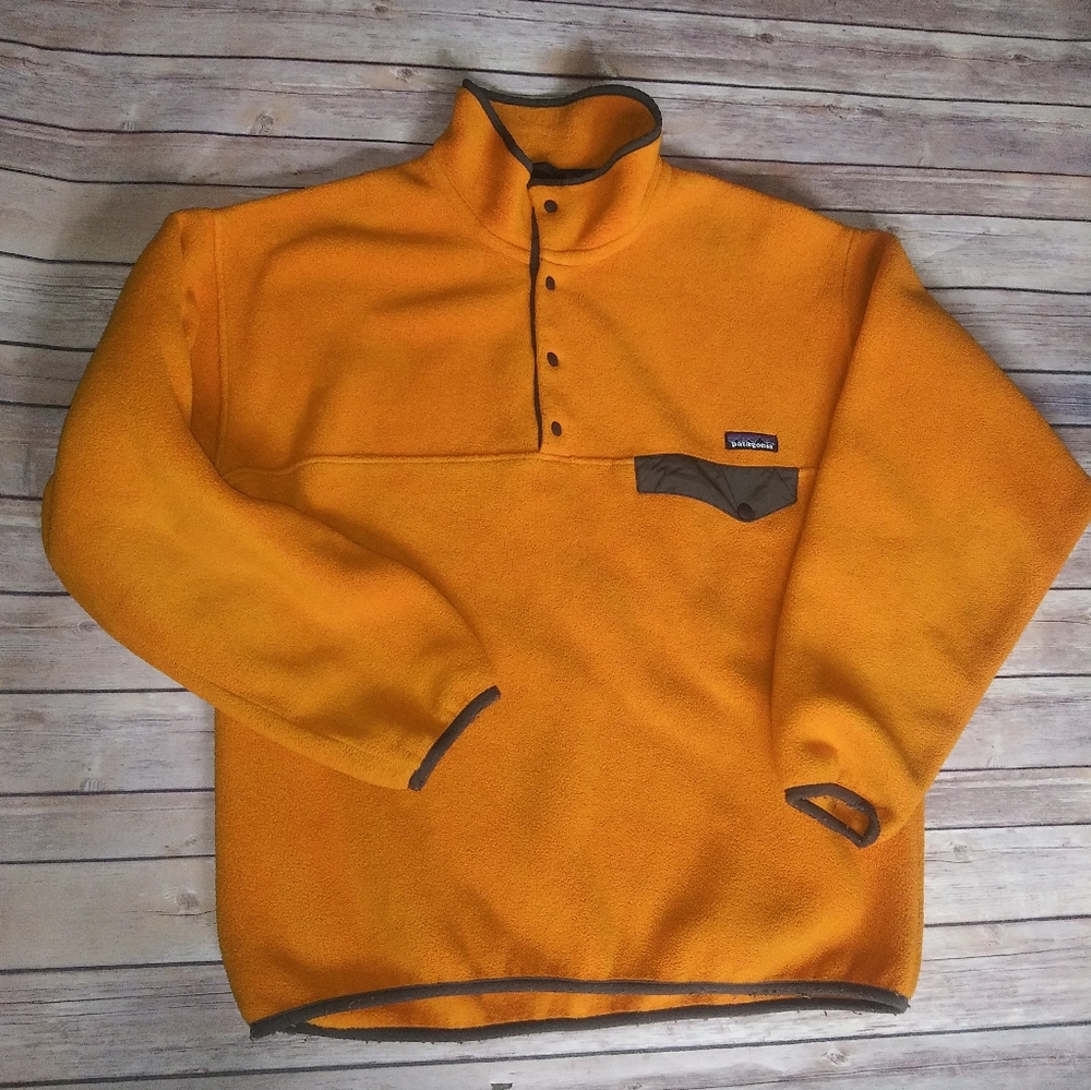 Men's Large Patagonia Synchilla Heavy Fleece Snap Pullover